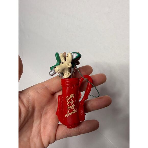 Vintage Hallmark Keepsake Christmas Ornaments Golf Santa Putter Lot of 2 - Picture 2 of 4